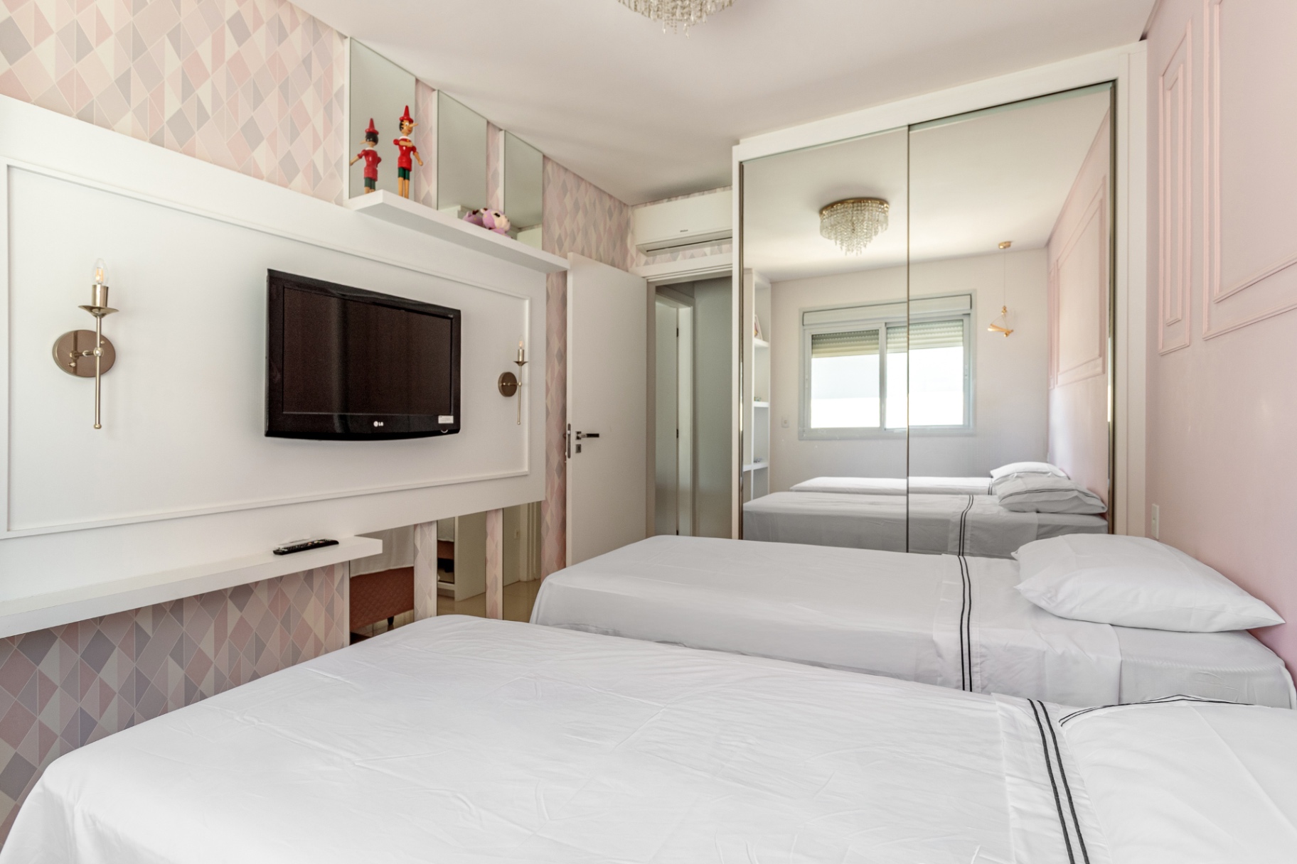 Quarto com duas camas de solteiro do Bellagio 205B